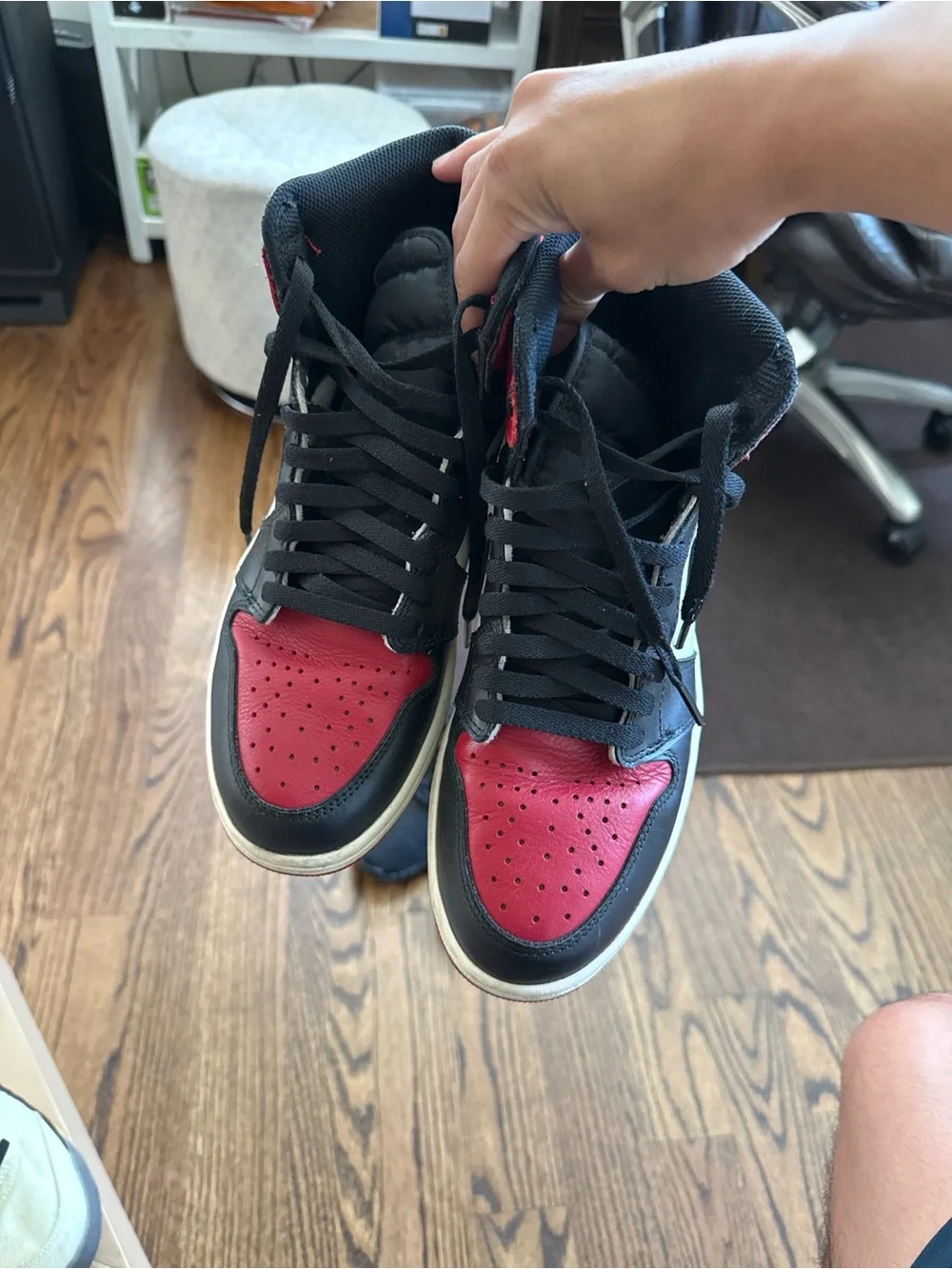 Jordan Air Jordan 1 High Black Red White Sneakers